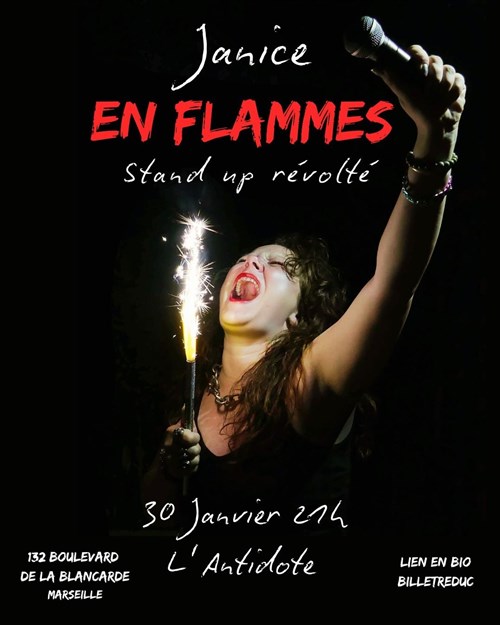 Janice En Flammes Dans Stand Up Révolté